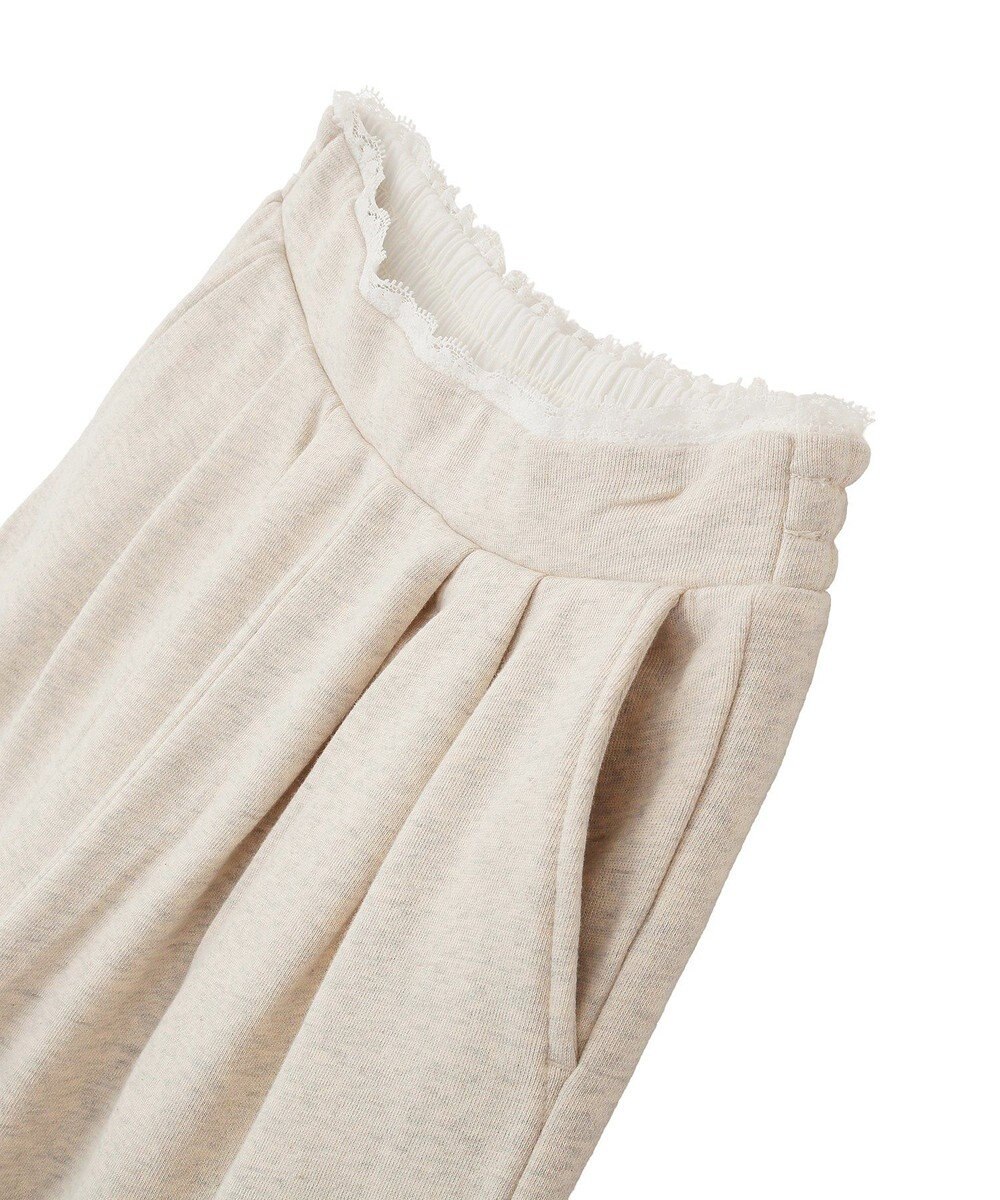 earth music&ecology レースレイヤード風スウェットパンツ 