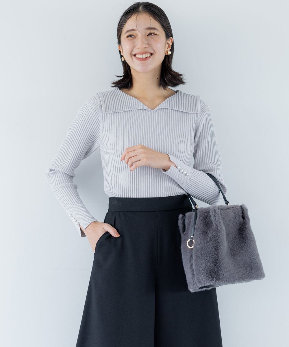 組曲 ファーバケット バッグ 