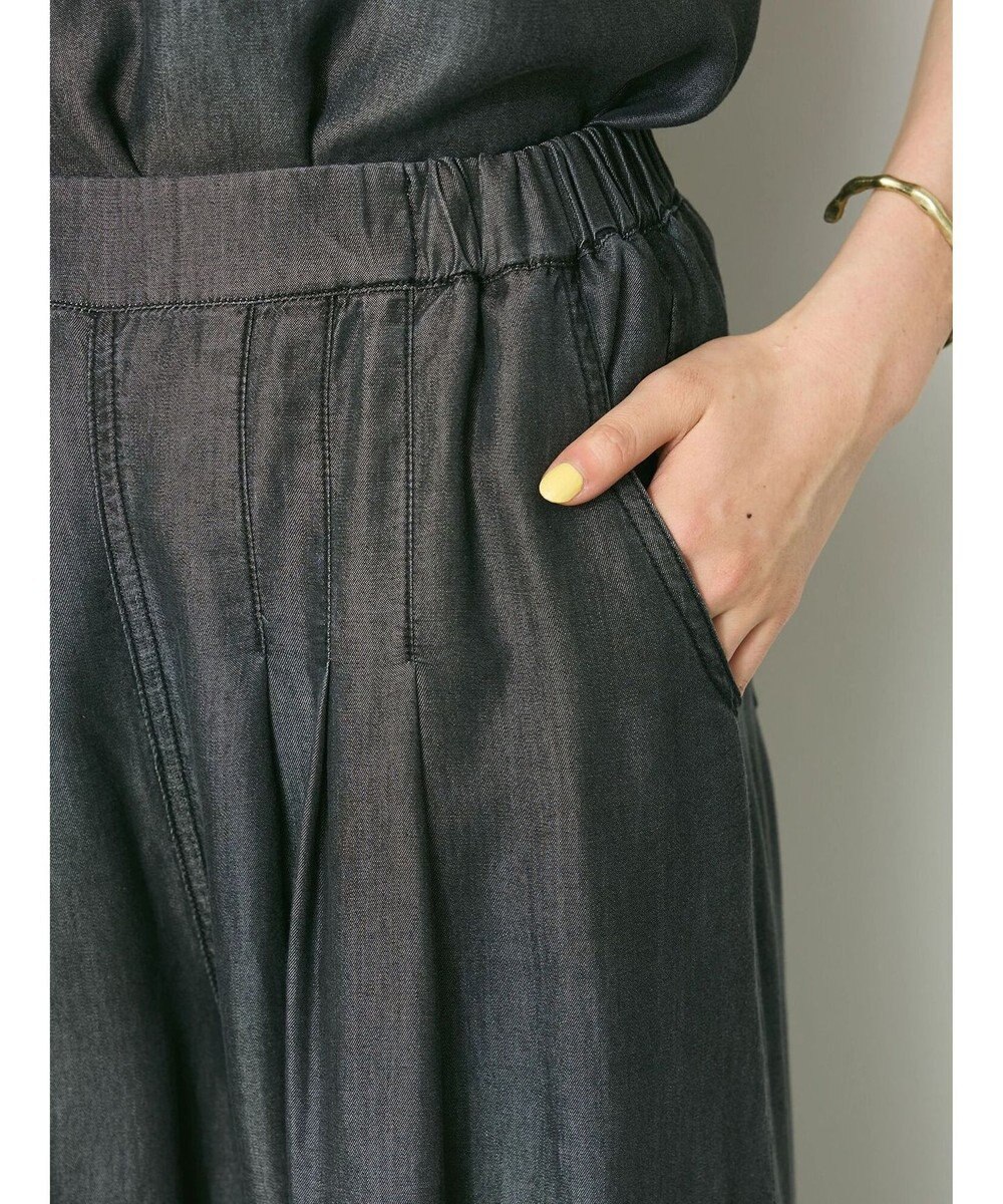 CRAFT STANDARD BOUTIQUE やわらかデニムタックワイドフレアパンツ 