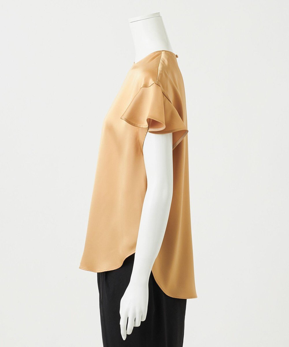 23区 S 【R(アール)】トリアセサテン フリルスリーブ ブラウス 