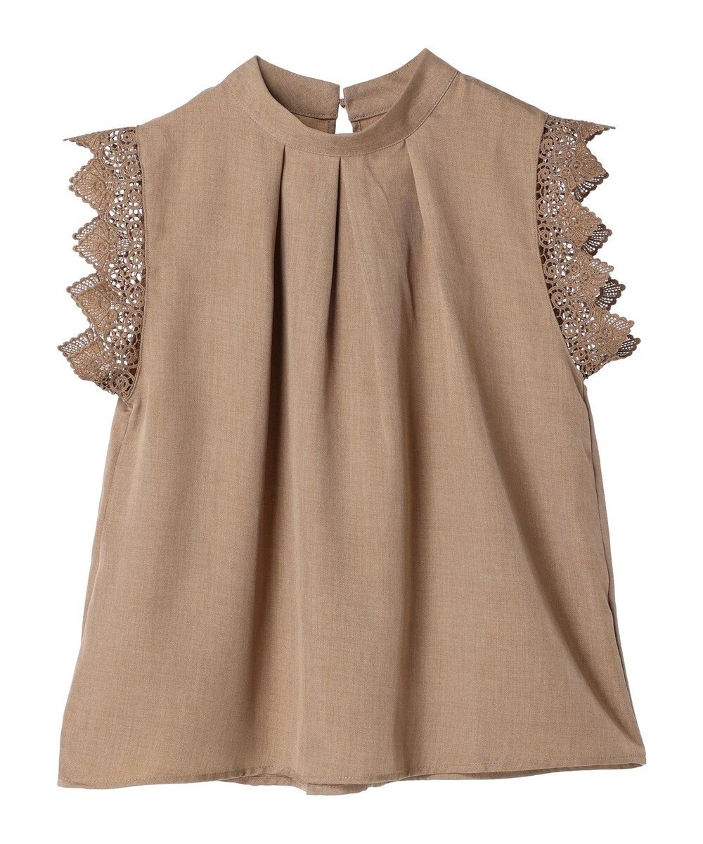 Green Parks ・ＥＬＥＮＣＡＲＥ　ＤＵＥ　リネンライクレースブラウス 