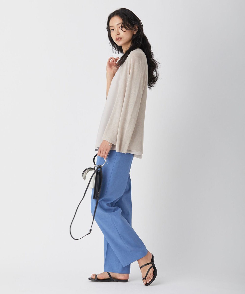 ICB L 【WEB限定カラーあり・洗える】コットンアセテートカーディガン 