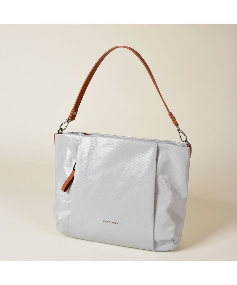 LA BAGAGERIE コーティングキャンバス 2WAYショルダーバッグ 