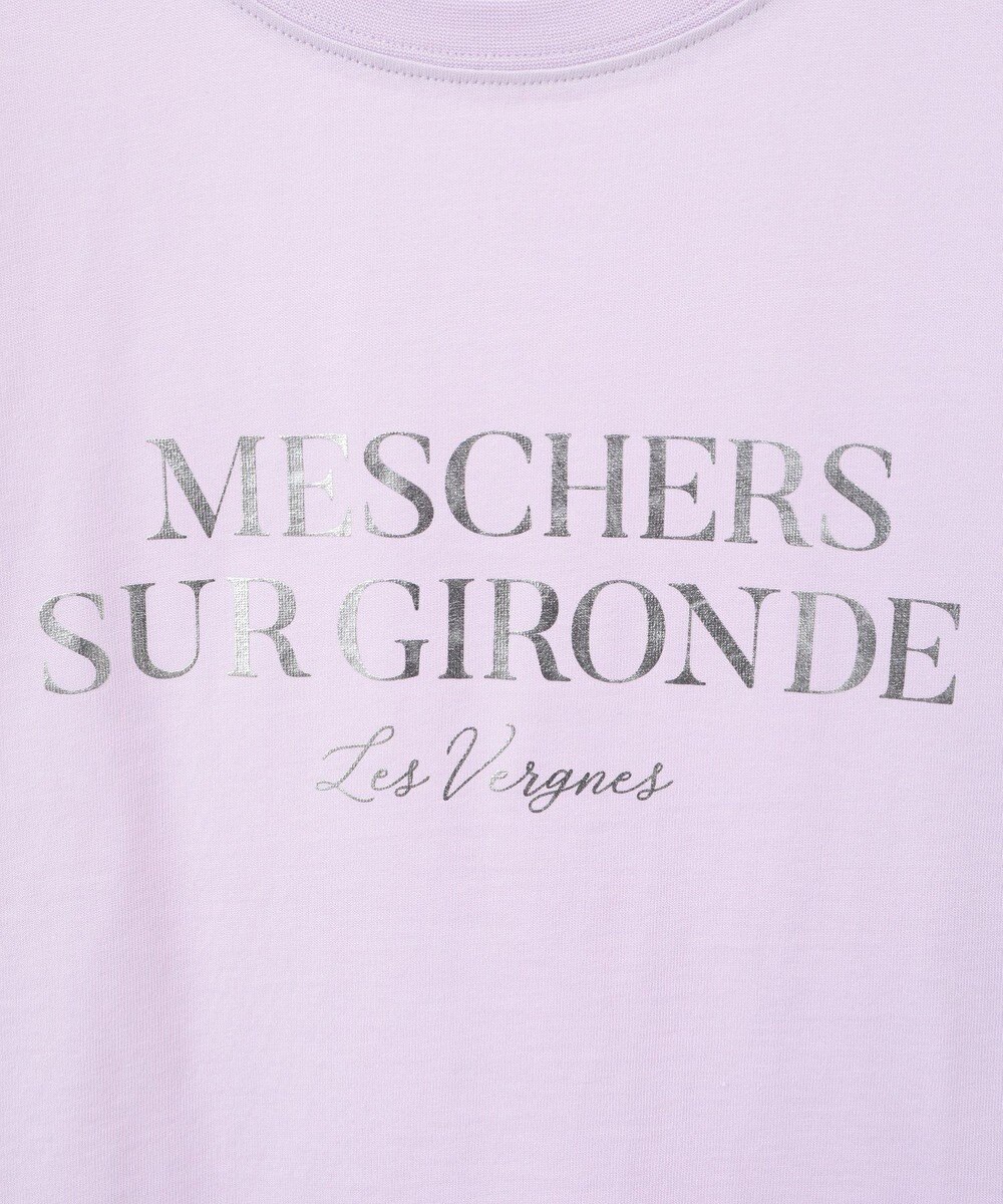 Green Parks 箔プリントフェミニンロゴＴシャツ 