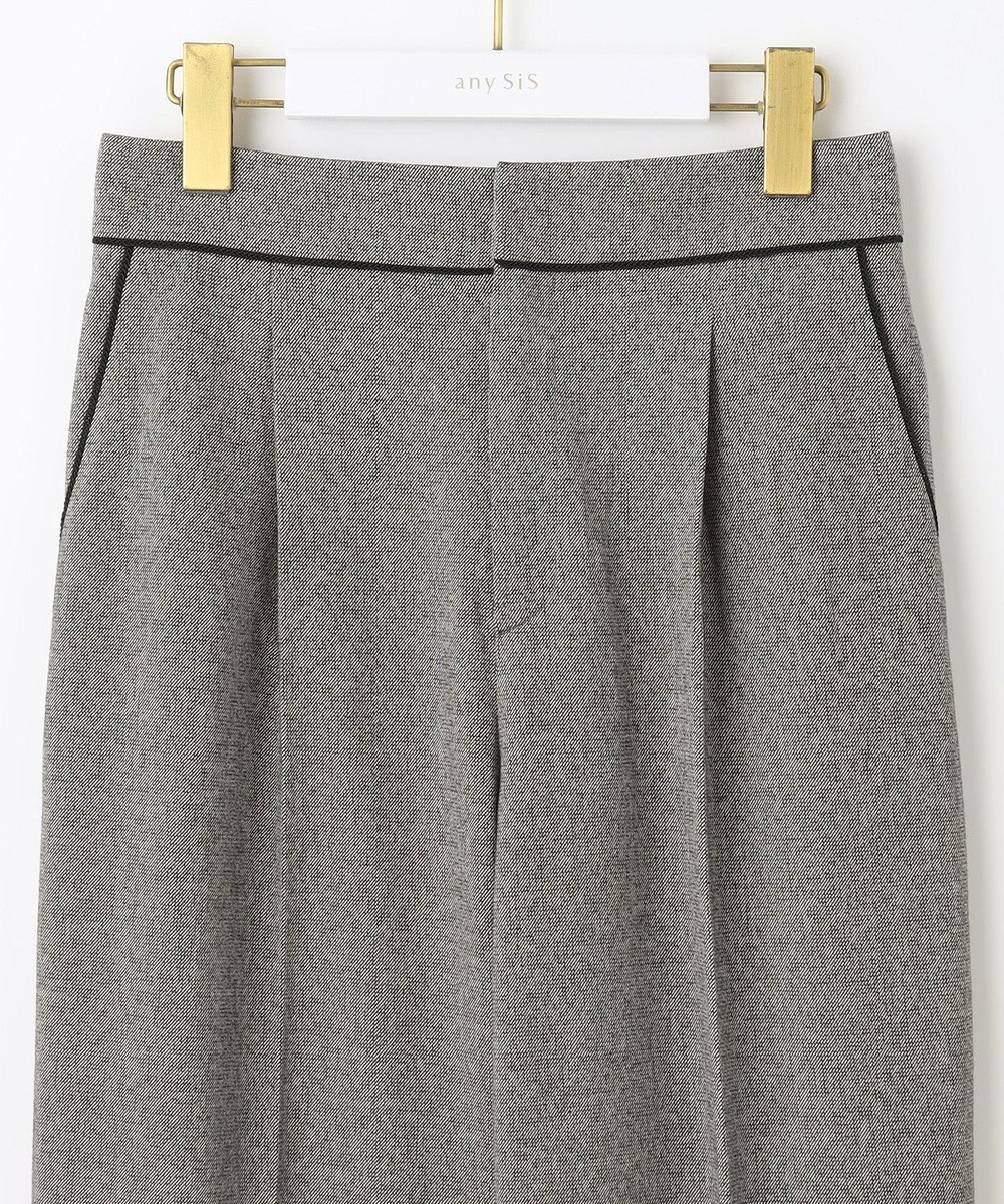 ANY SIS 【洗える】ハイウエストソフトテーパード パンツ 