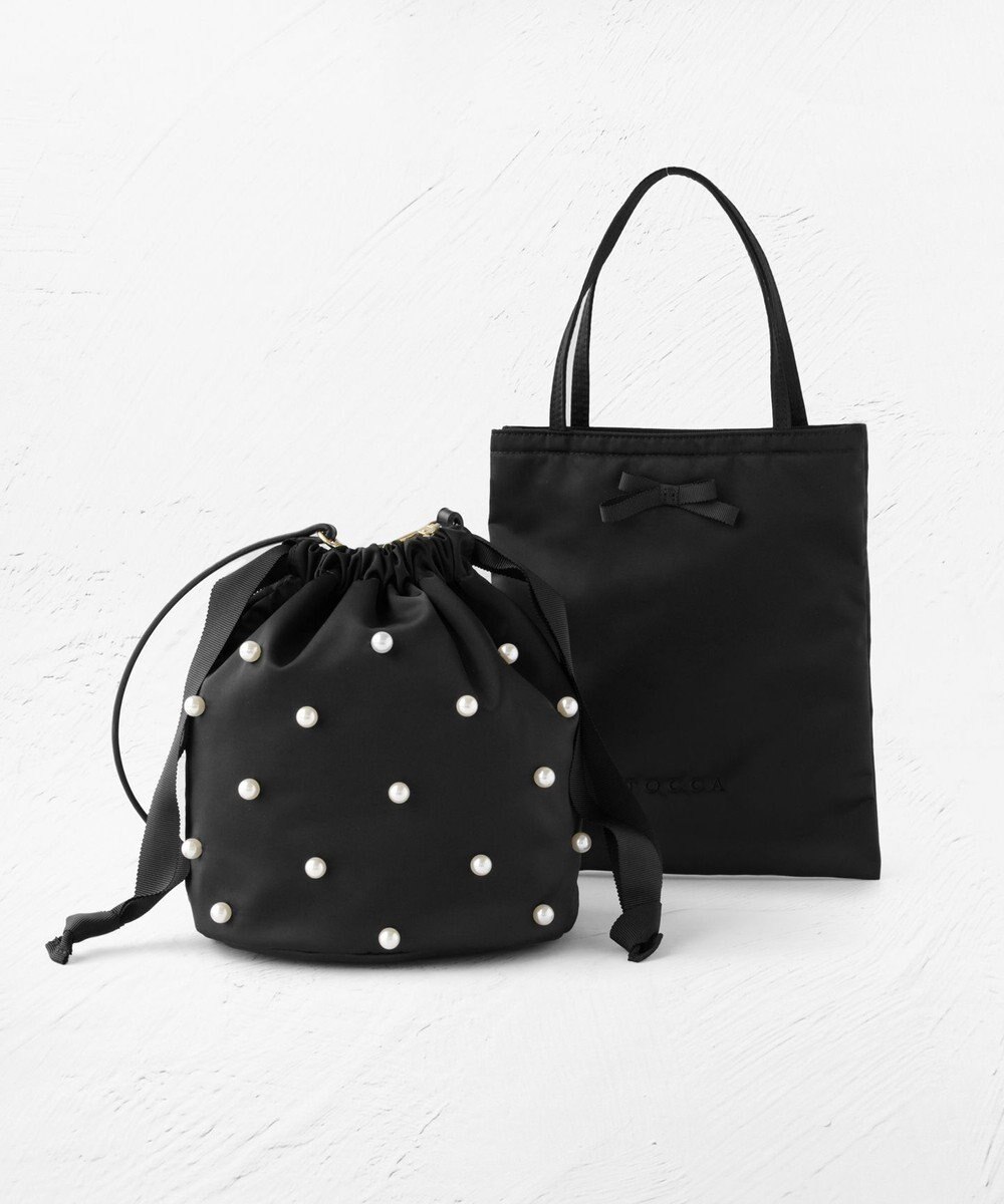 TOCCA 【ヨンアさん×大人百花×TOCCAコラボ】PEARL SHOWER 2SET BAG バッグ ブラック系