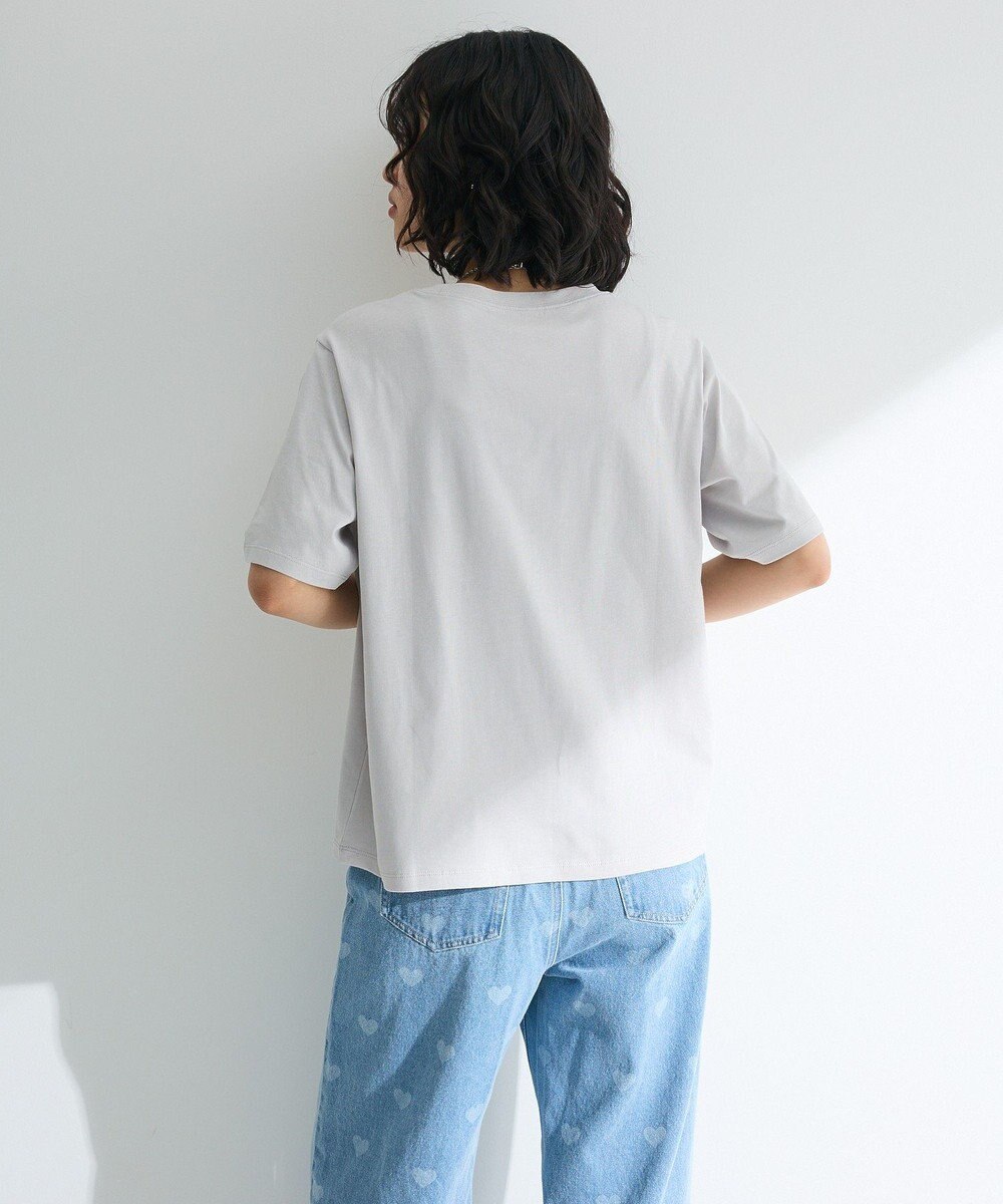 Green Parks 箔プリントフェミニンロゴＴシャツ 