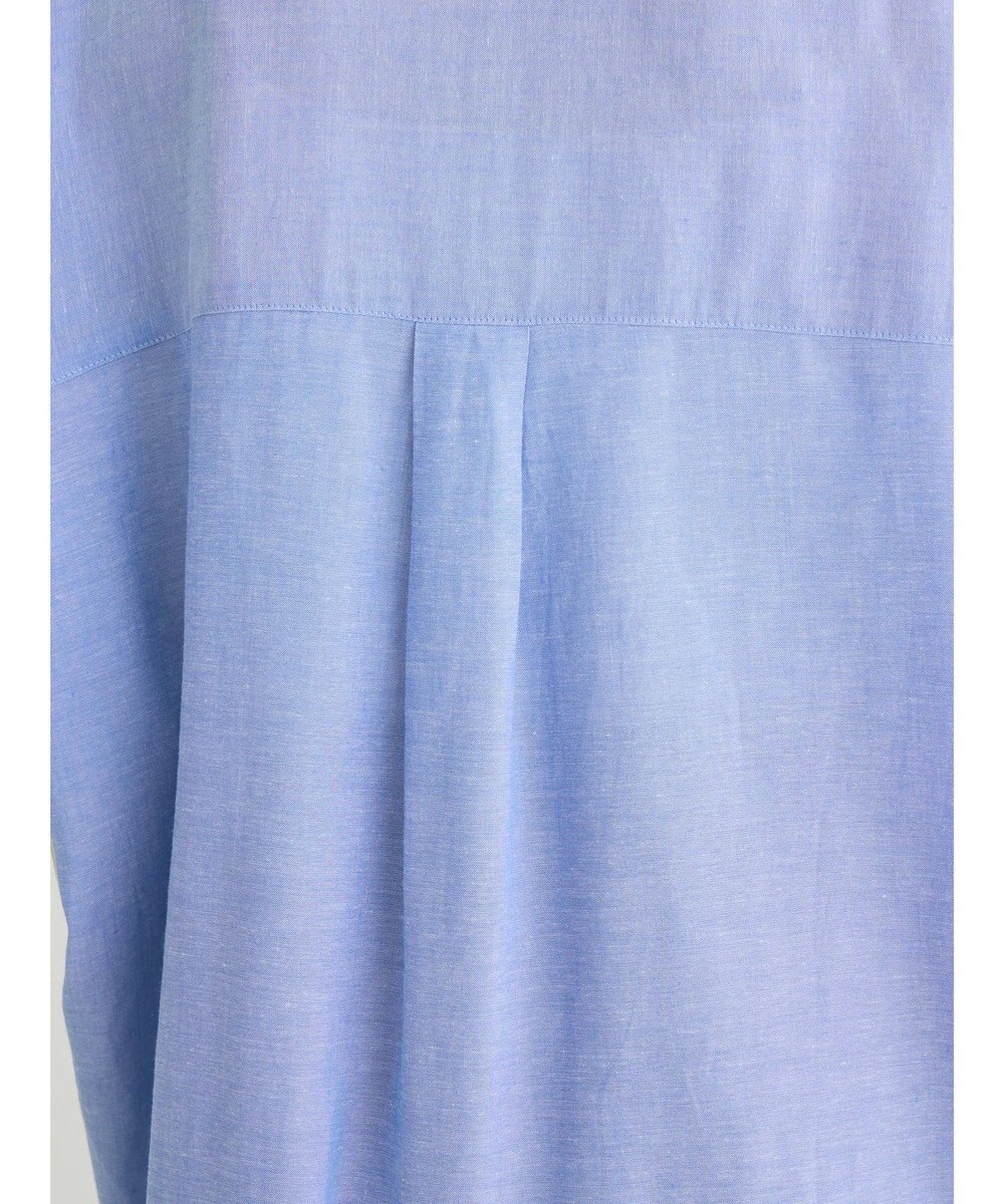 Green Parks リネンレーヨン前立てブラウス 