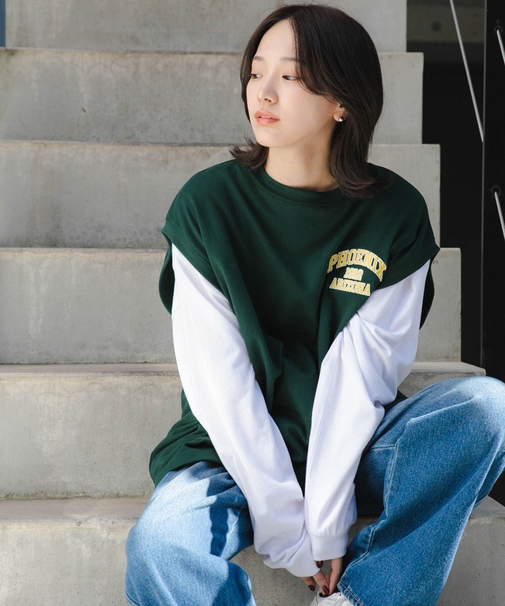 WEGO アンサンブルスウェットベストロンT 