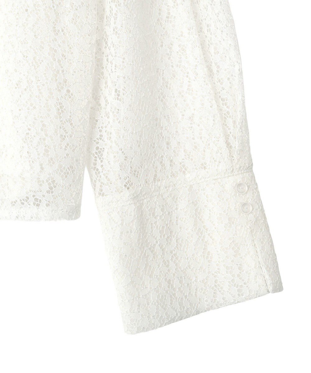 CRAFT STANDARD BOUTIQUE ＜セレモニー＞前後2WAYレースボウタイブラウス 