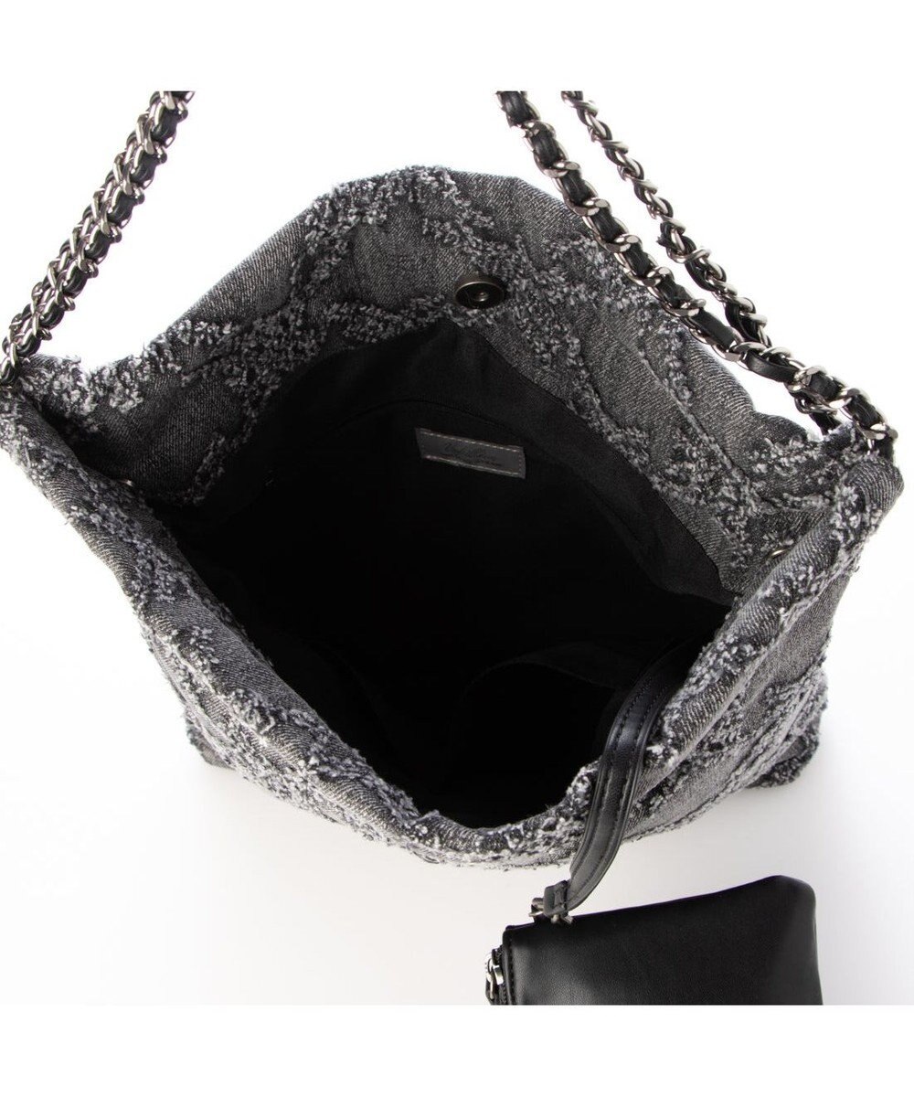 UNBILLION 【テレビ ドラマ着用アイテム】カシュカシュ cachecache / デニム風チェーンバッグ 