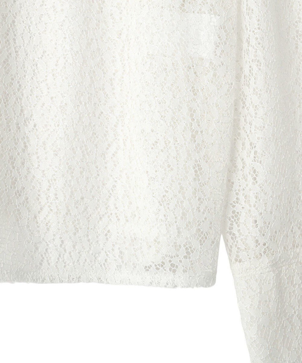 CRAFT STANDARD BOUTIQUE ＜セレモニー＞前後2WAYレースボウタイブラウス 