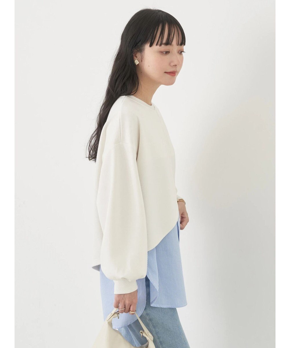 earth music&ecology ＳＥＴ２点カットプルオーバー＋シャツドッキングタンク 