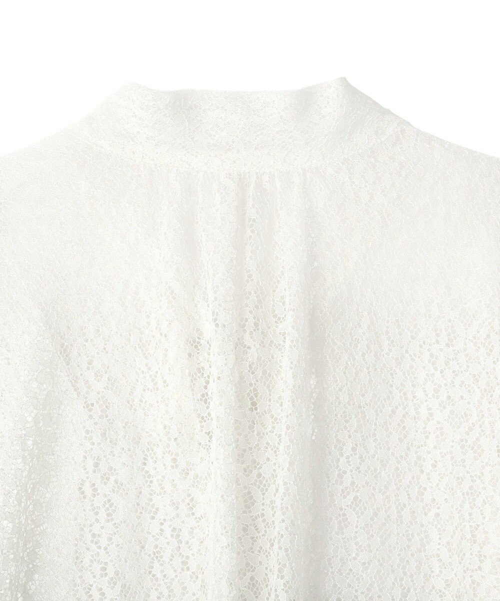 CRAFT STANDARD BOUTIQUE ＜セレモニー＞前後2WAYレースボウタイブラウス 