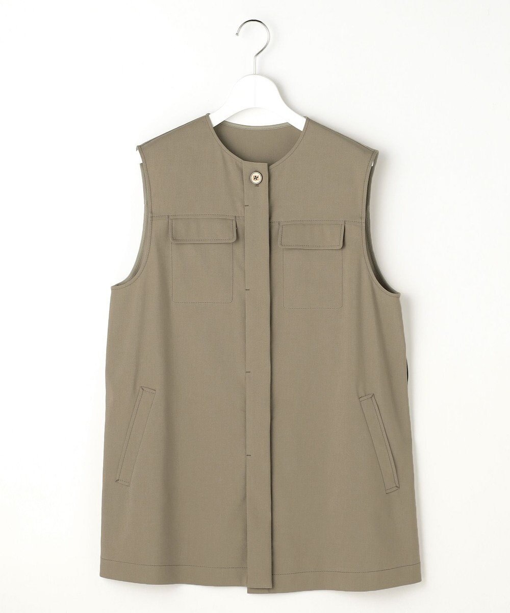 自由区 【SHIHOさん着用・セットアップ対応】リネンストレッチ ジレ 