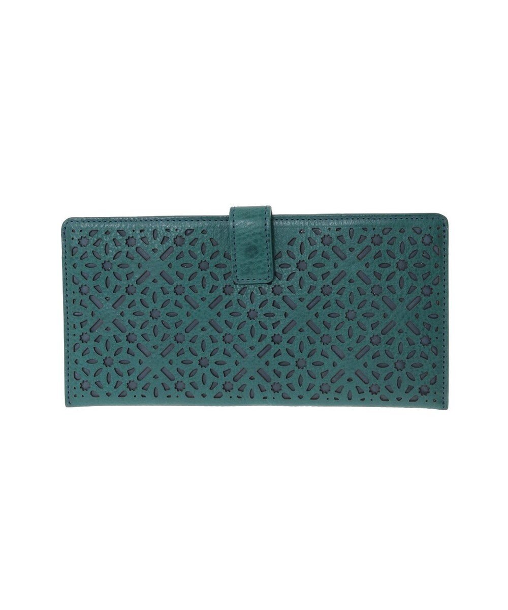 genten ダイヤカットワーク　マチなし長財布 