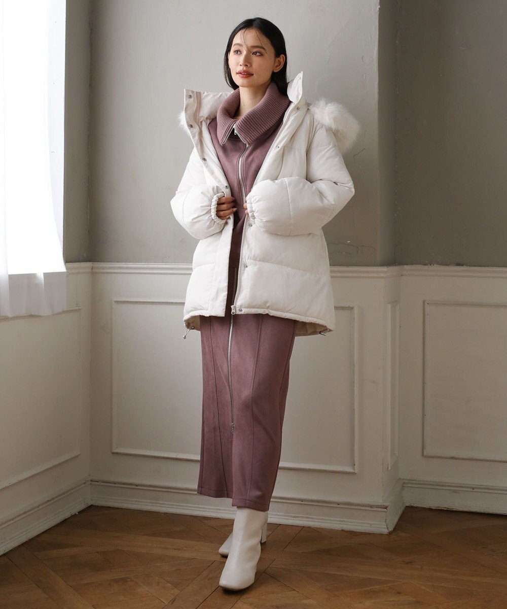 Green Parks ・ＥＬＥＮＣＡＲＥ　ＤＵＥ　スエードポンチＺＩＰスカー 