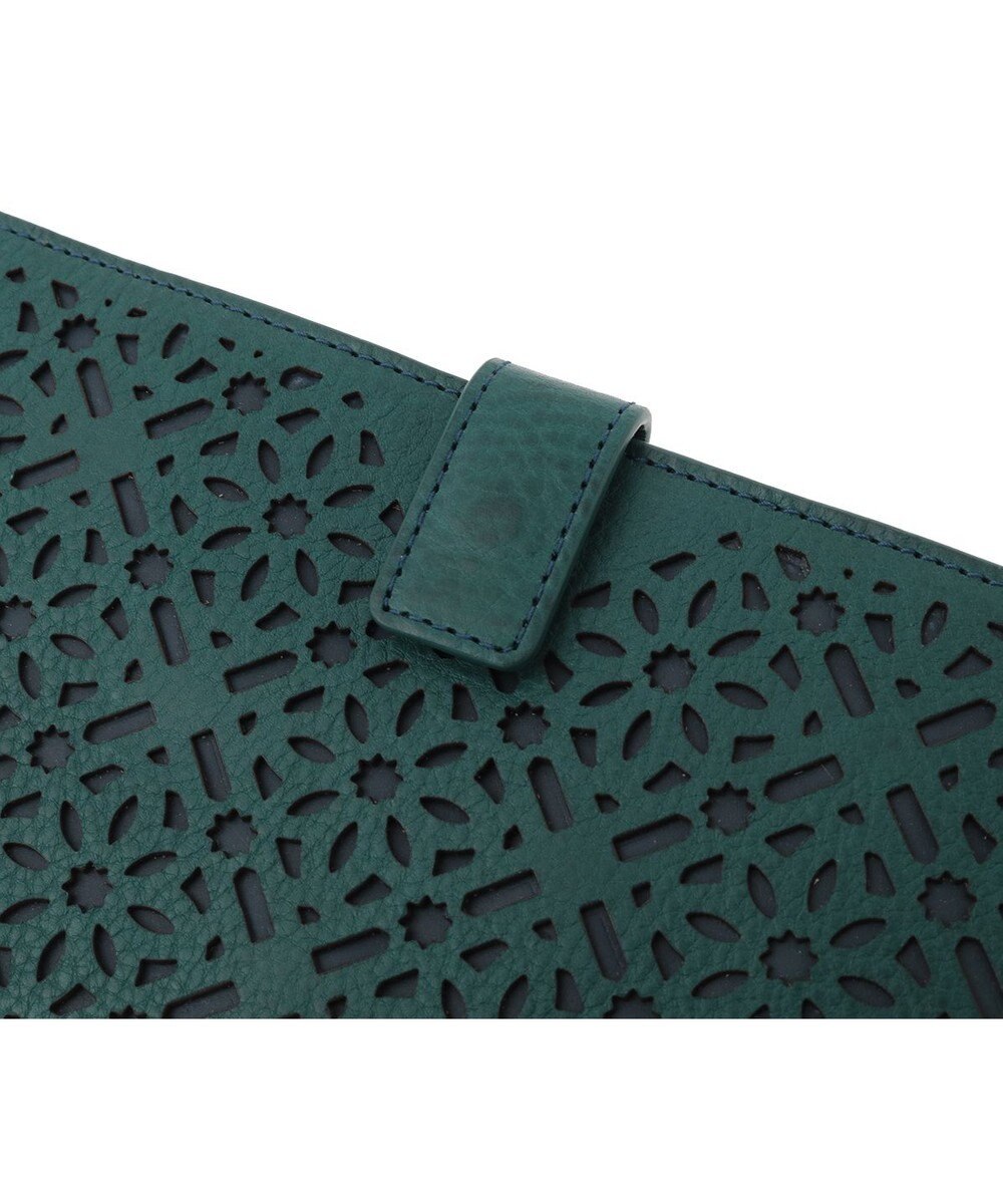 genten ダイヤカットワーク　マチなし長財布 