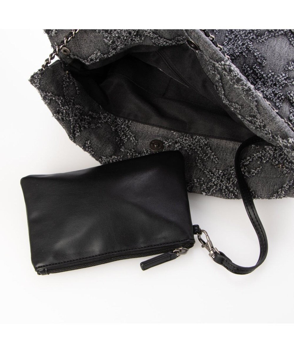 UNBILLION 【テレビ ドラマ着用アイテム】カシュカシュ cachecache / デニム風チェーンバッグ 