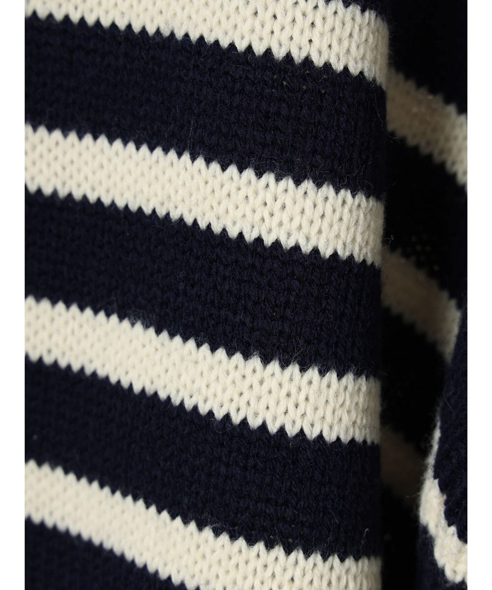 Green Parks キーネックボーダープルオーバー 