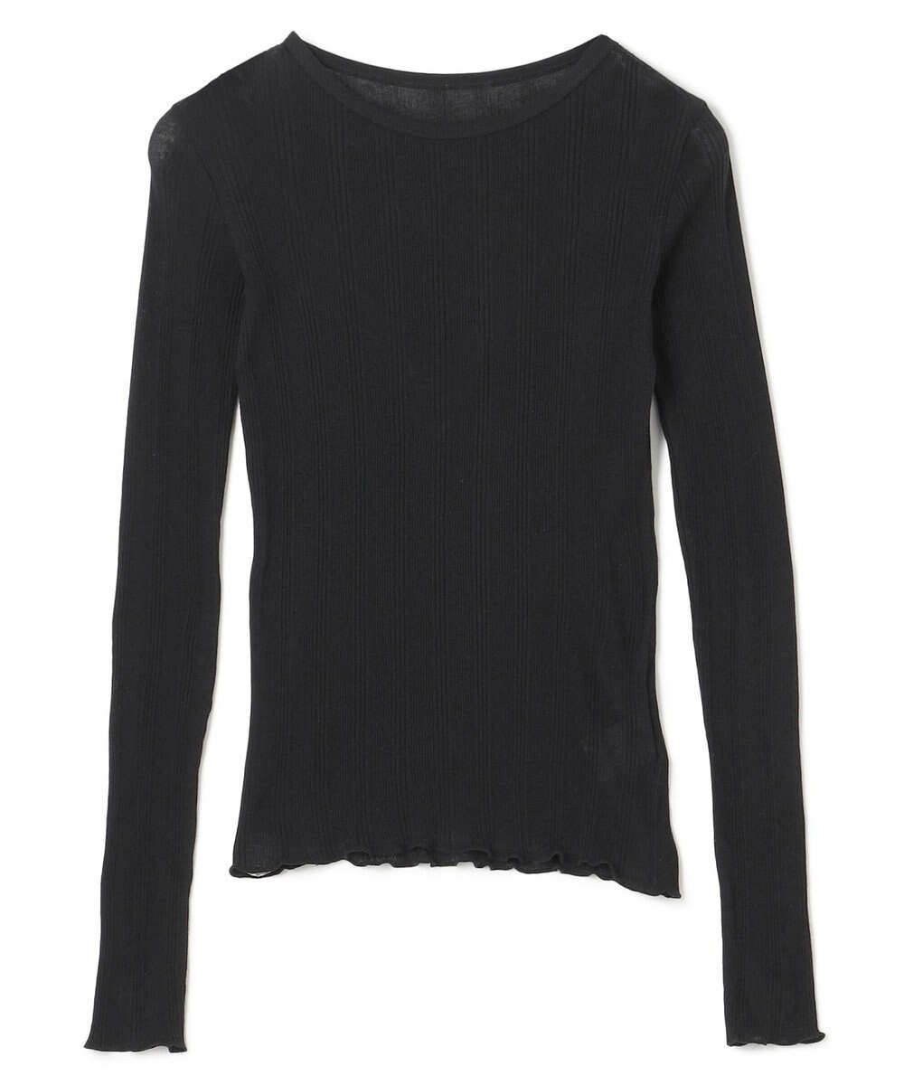 uncrave 【手洗い可】シアー ランダムリブ カットソー（uncrave STANDARD） 