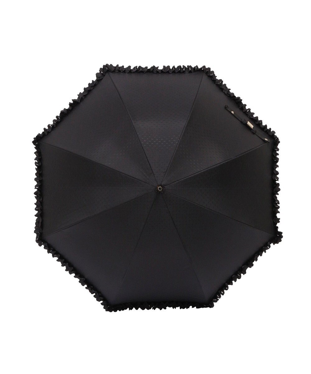 MOONBAT 【遮光/晴雨兼用日傘】LANVIN en Bleu (ランバン オン ブルー)ドビーフリル ハート 遮熱 UV 長傘 