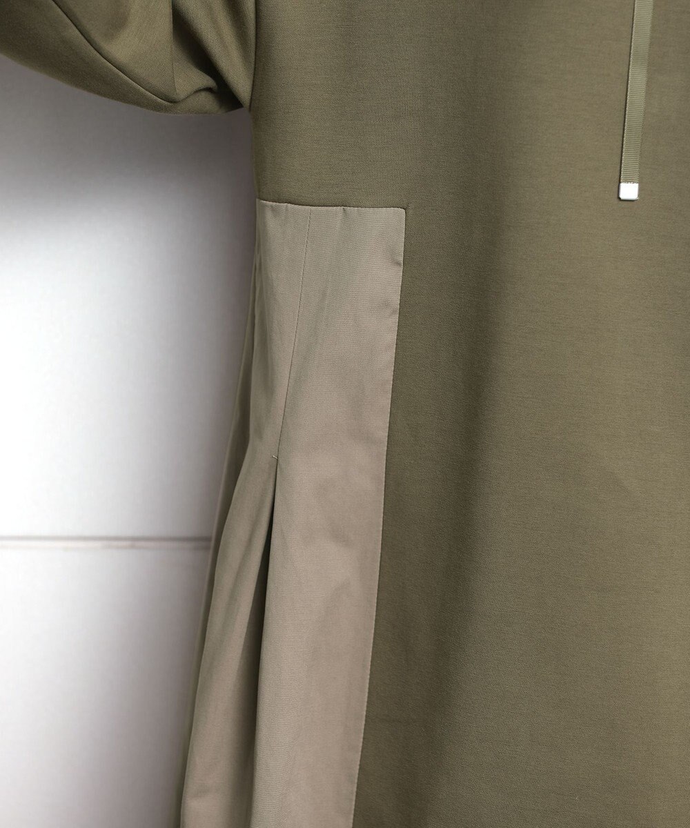 Tiaclasse 【洗える】ダンボール切替パーカーワンピース 