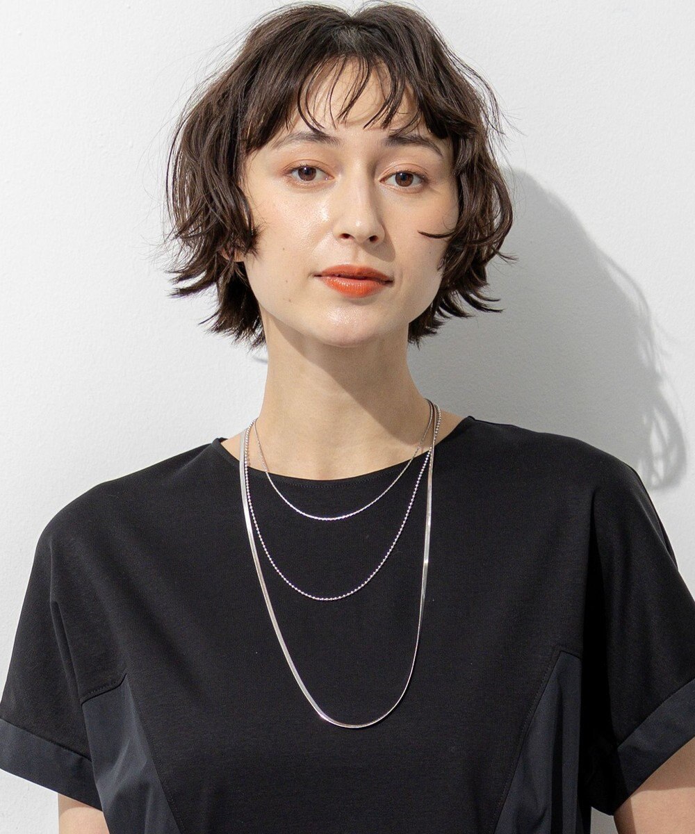 23区 【WEB&一部店舗限定】ミックスチェーン 3連 ネックレス 