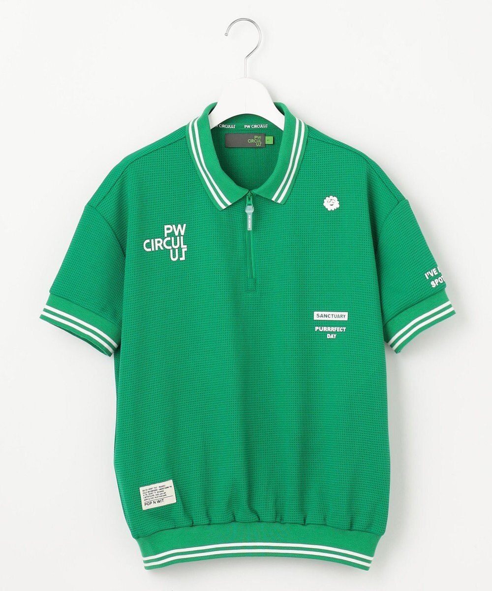 PW CIRCULUS 【WOMEN】ワッフルポロ ゴルフウェア レディース 