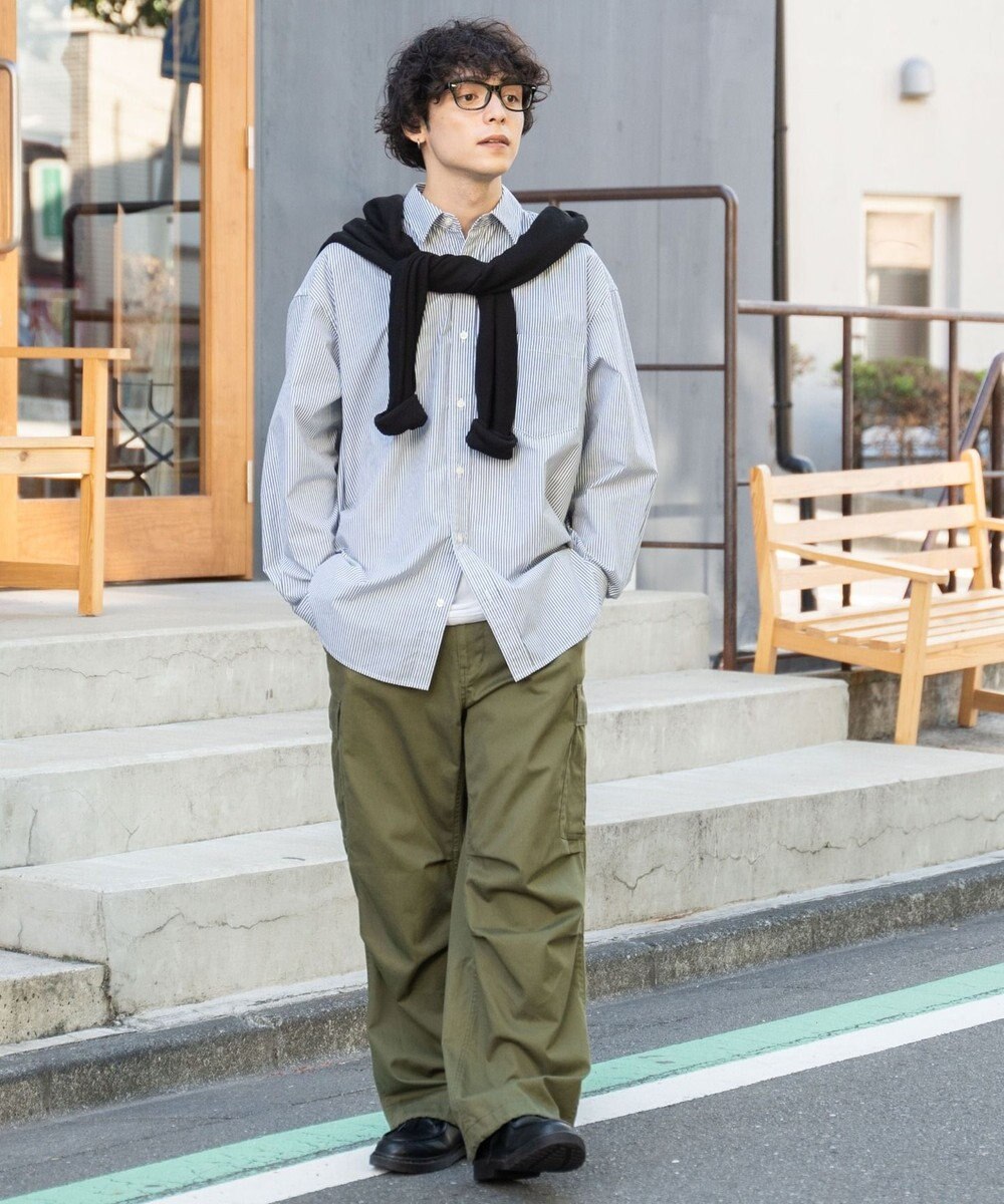 WEGO 【ユニセックス着用ITEM/SMLサイズ展開】ワイドカーゴパンツ 