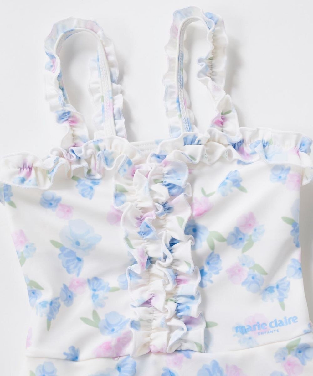 OP／FILA 【marie claire ENFANTS】花柄Aラインワンピース水着 
