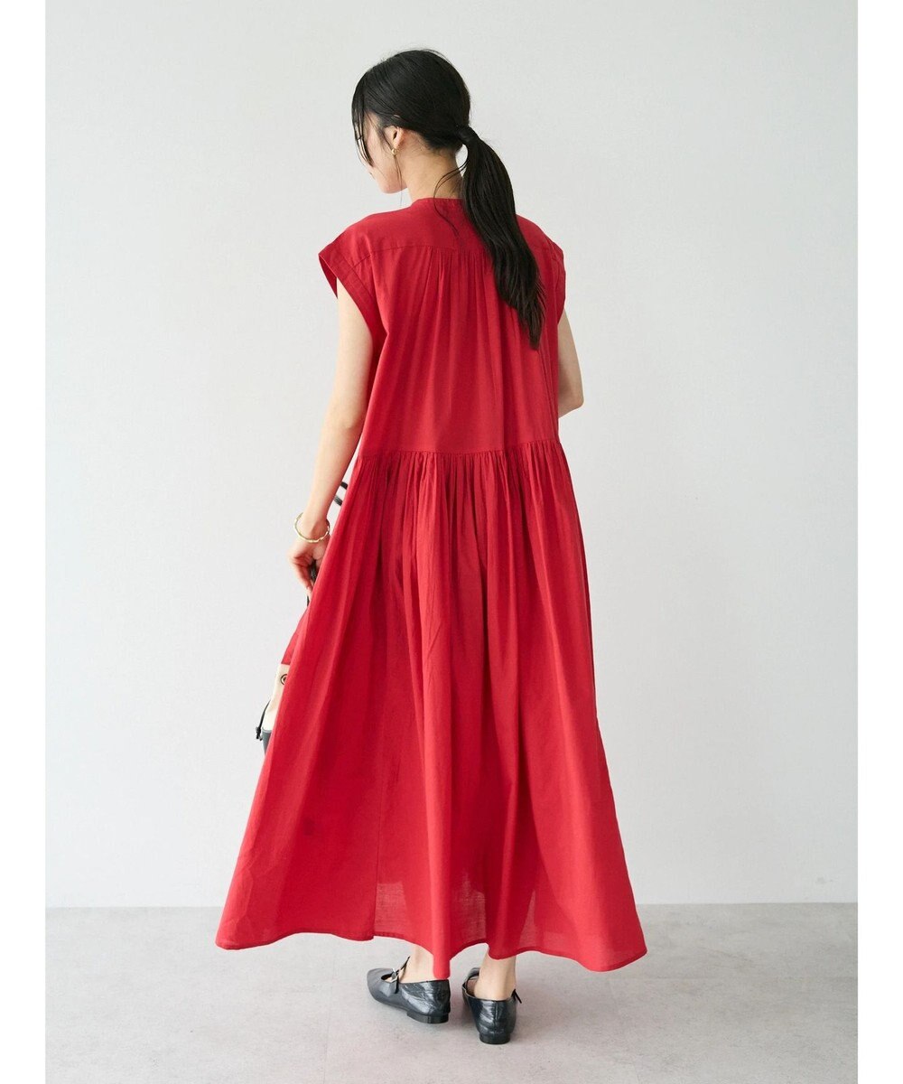 CRAFT STANDARD BOUTIQUE インド綿フレンチスリーブワンピース 