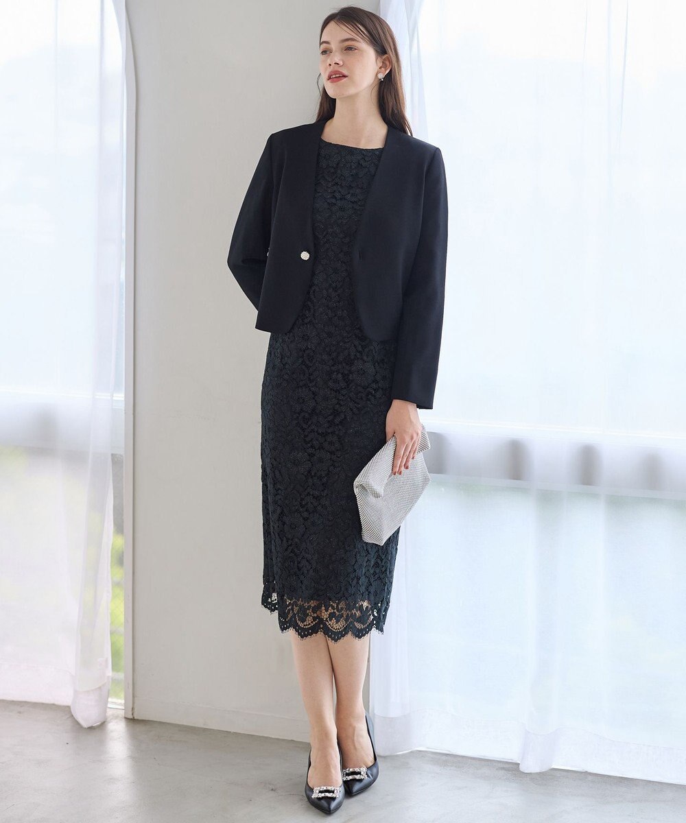 23区 【APPLAUDIR】シャイニーフラワーレース ドレス 