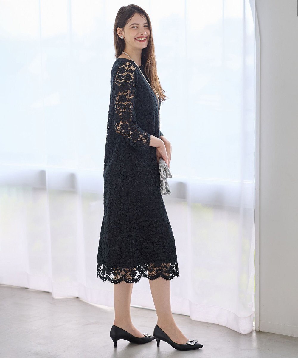 23区 【APPLAUDIR】シャイニーフラワーレース ドレス 