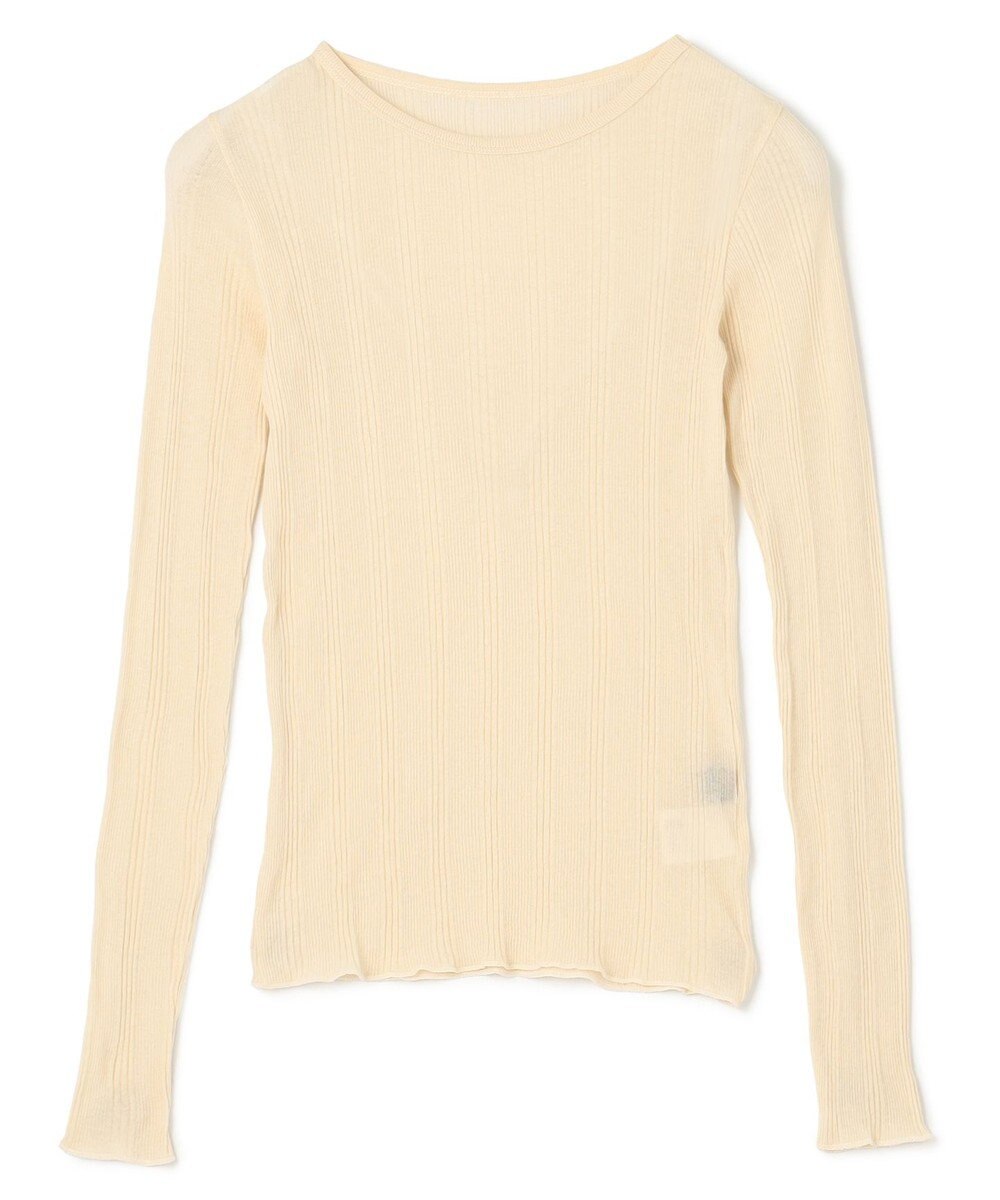 uncrave 【手洗い可】シアー ランダムリブ カットソー（uncrave STANDARD） 