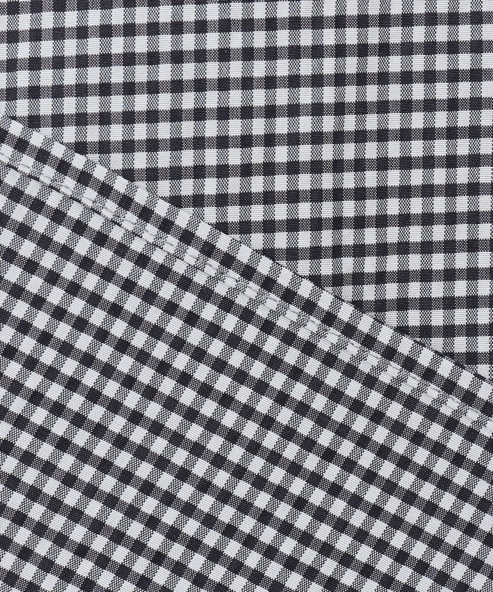 J.PRESS LADIES 【洗える】バイカラーギンガム&ストライプ ブラウス 