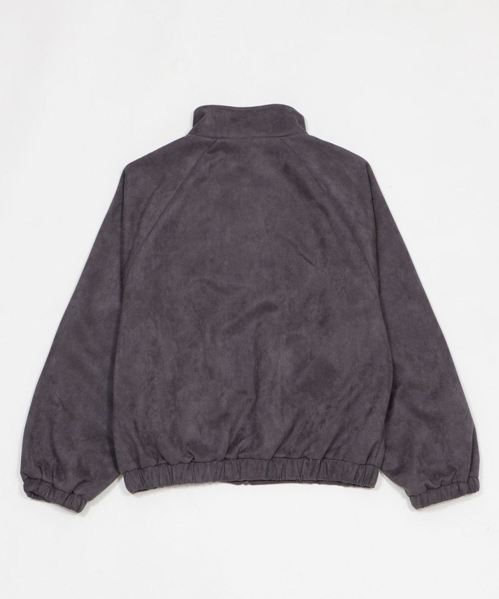 WEGO 【ユニセックス着用ITEM/MLサイズ展開】フェイクスウェードロゴスウィングトップ 