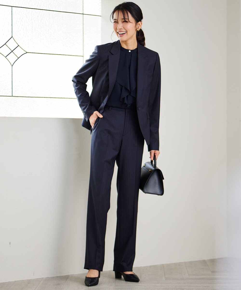 23区 S 【新色追加/セットアップ対応】ラフィーネウール 一つ釦 ジャケット 