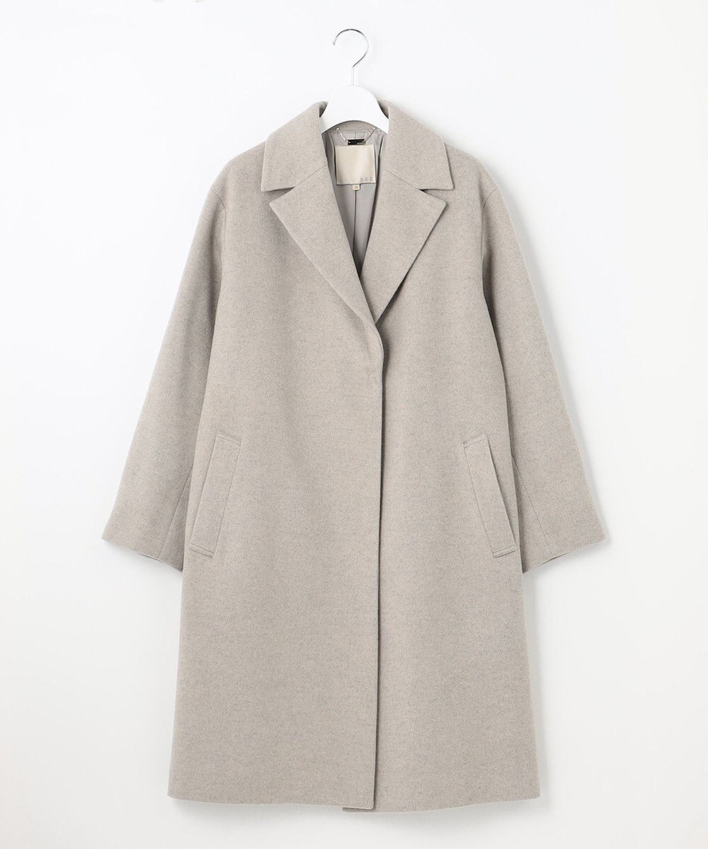 自由区 L シャルムビーバー ロングコート 