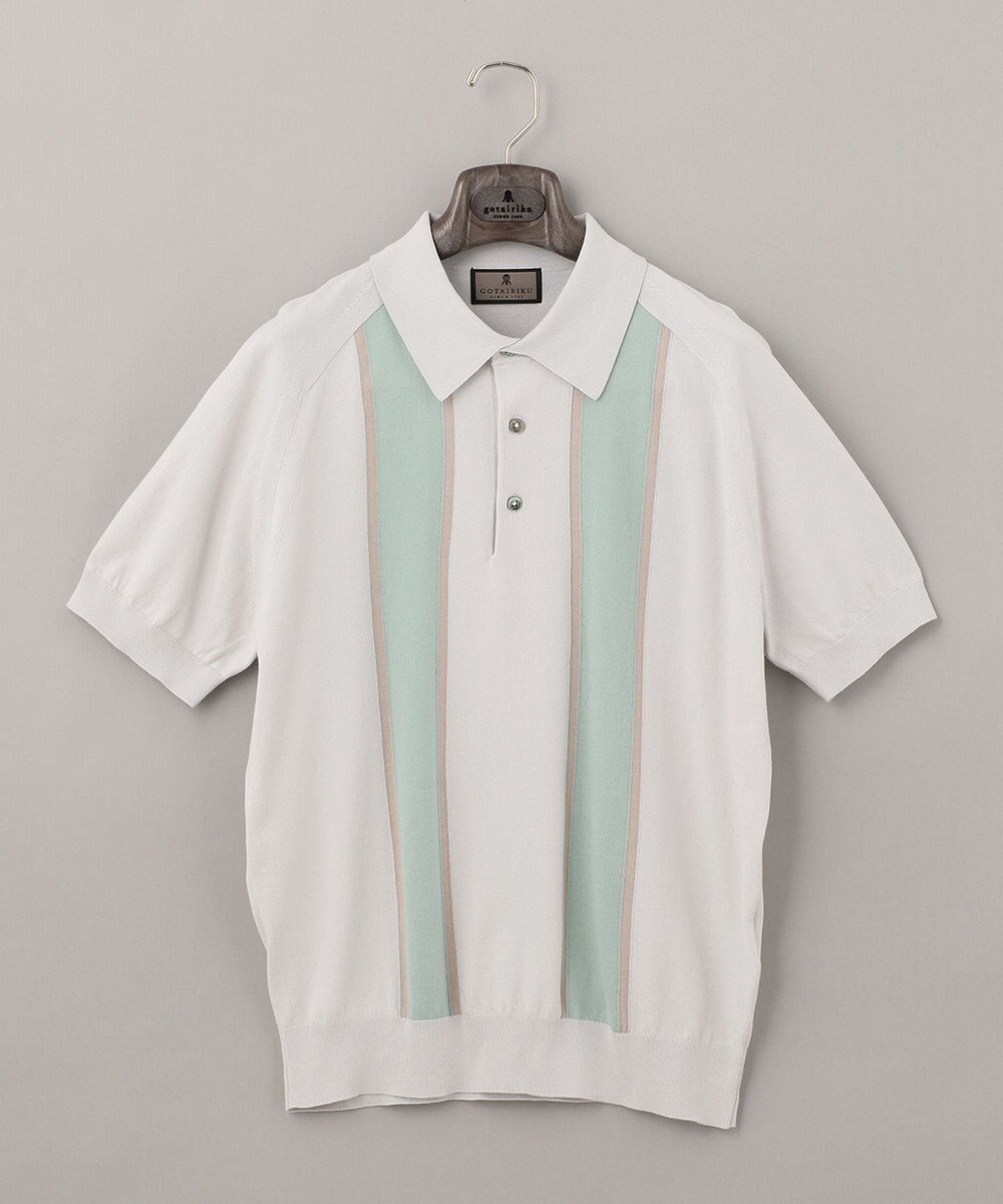 GOTAIRIKU ニットポロ_ストライプ 