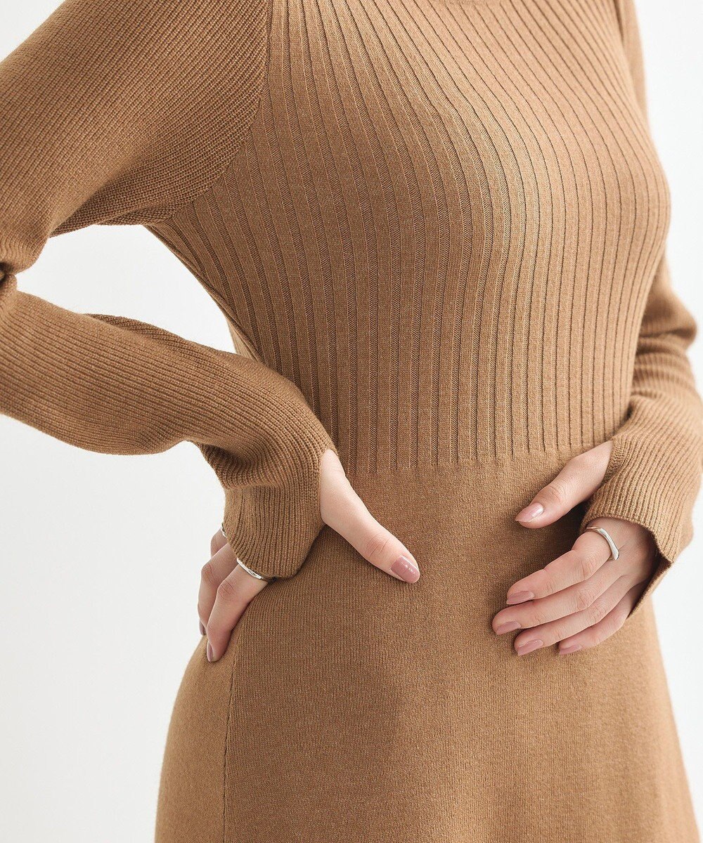 earth music&ecology ＳＥＴ２点ＺＩＰベスト＋ニットワンピース 