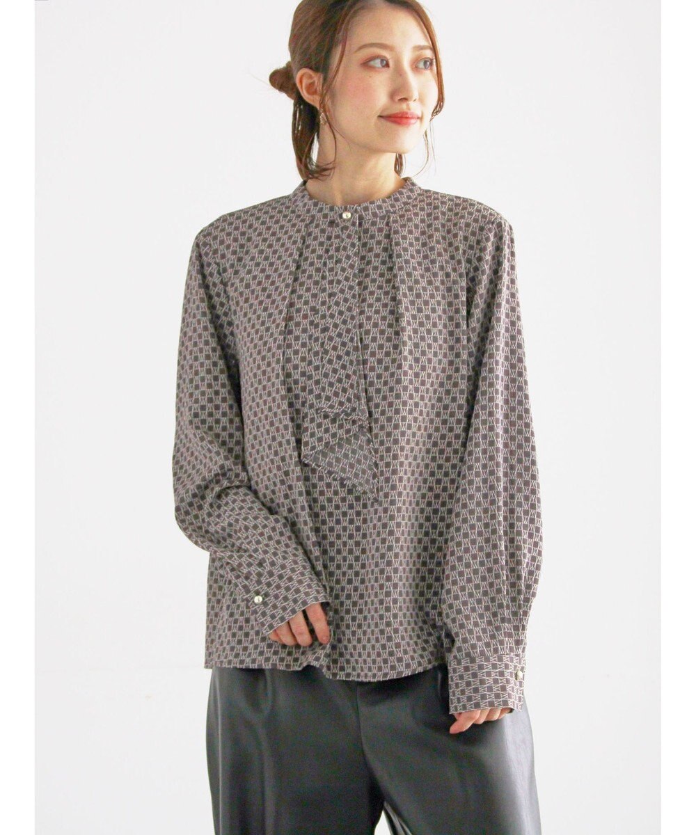 Te chichi パターンアソートボウタイブラウス 