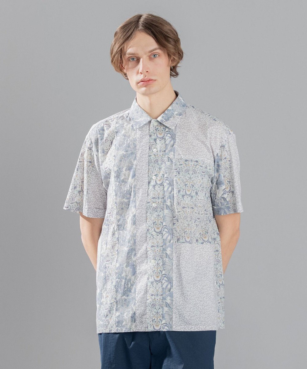 JOSEPH HOMME 【LIBERTY】 パッチワークリバティ 半袖シャツ 