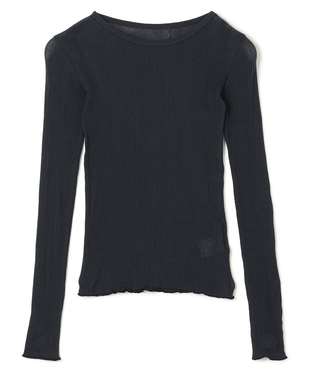 uncrave 【手洗い可】シアー ランダムリブ カットソー（uncrave STANDARD） 