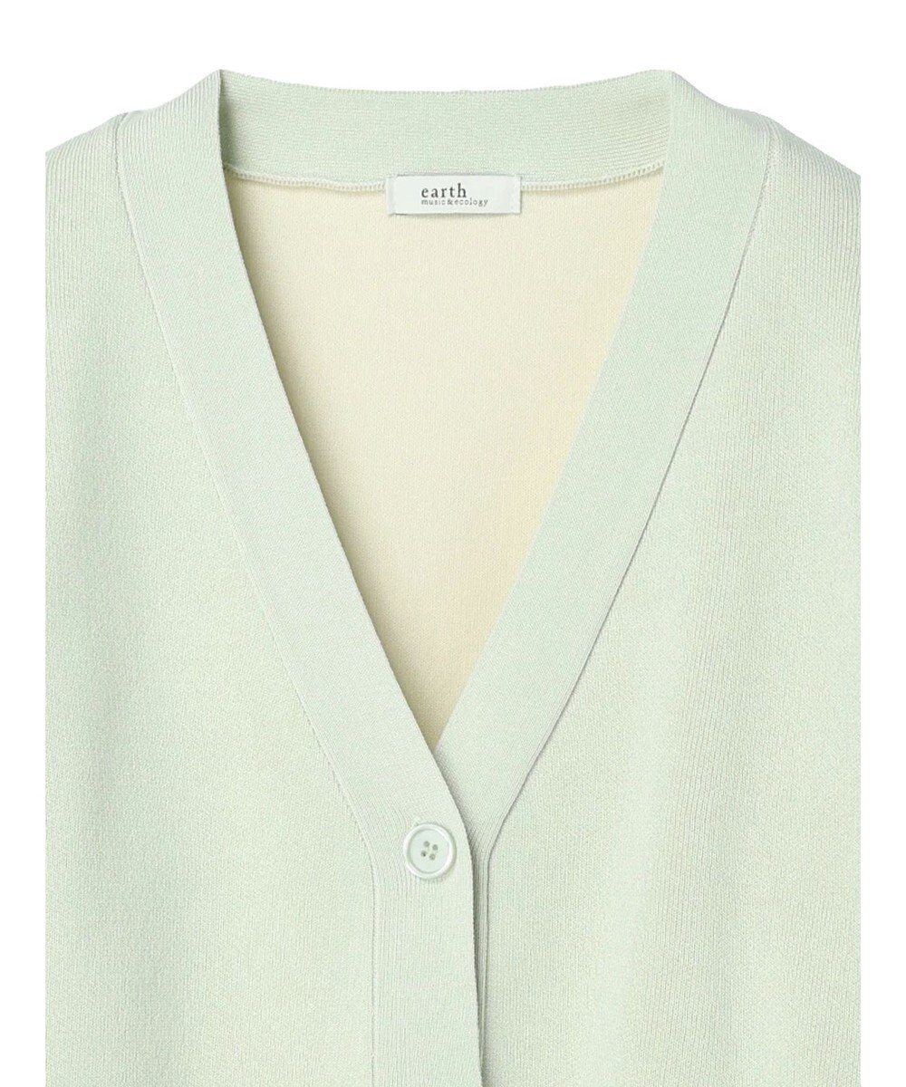 earth music&ecology バイカラースポンディッシュカーディガン 