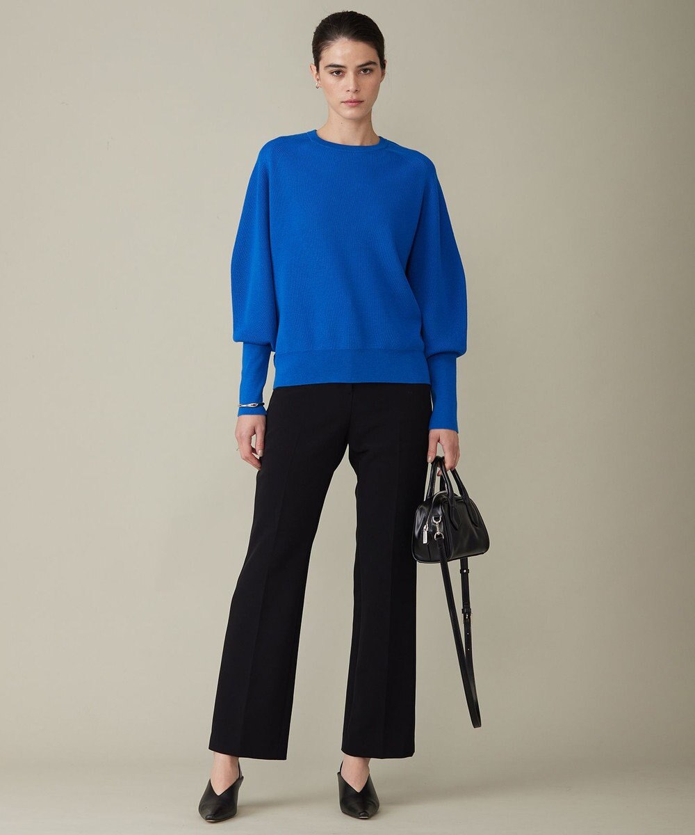 ICB 【洗える】TaPeダブルクロス セミフレアパンツ 