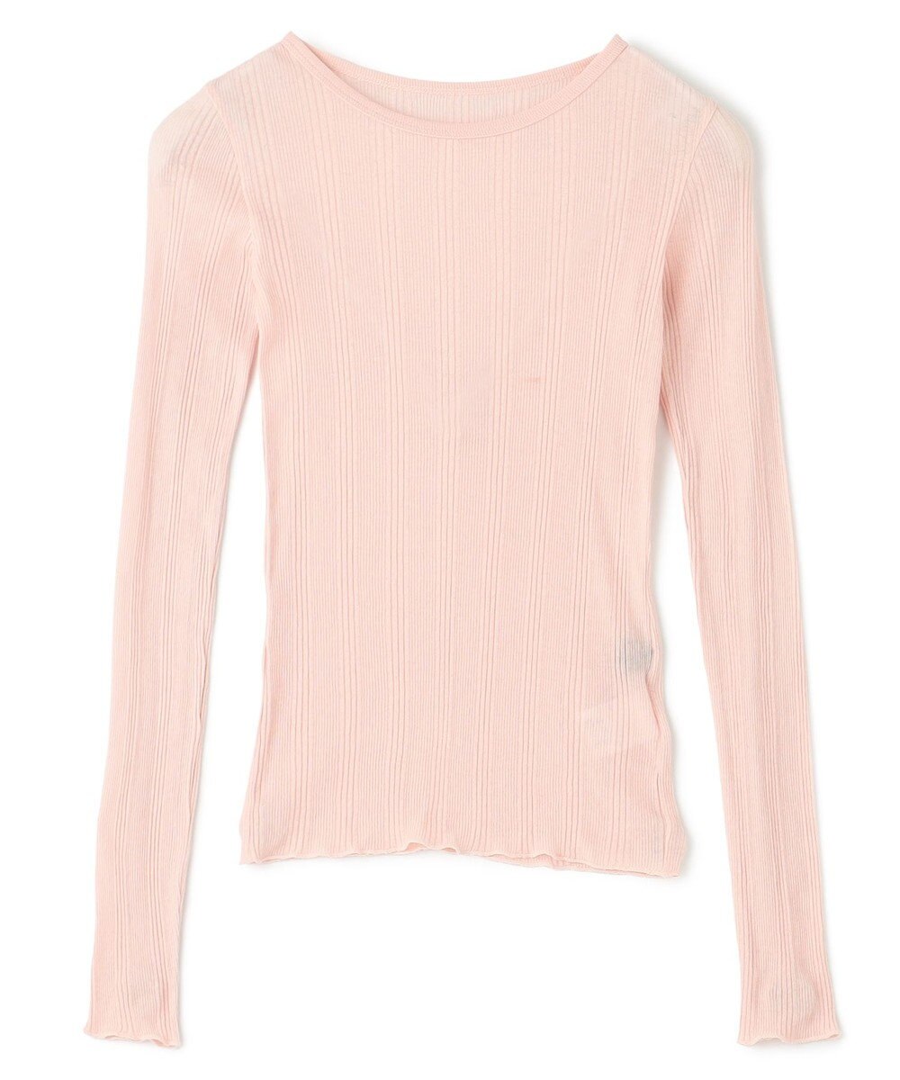 uncrave 【手洗い可】シアー ランダムリブ カットソー（uncrave STANDARD） 