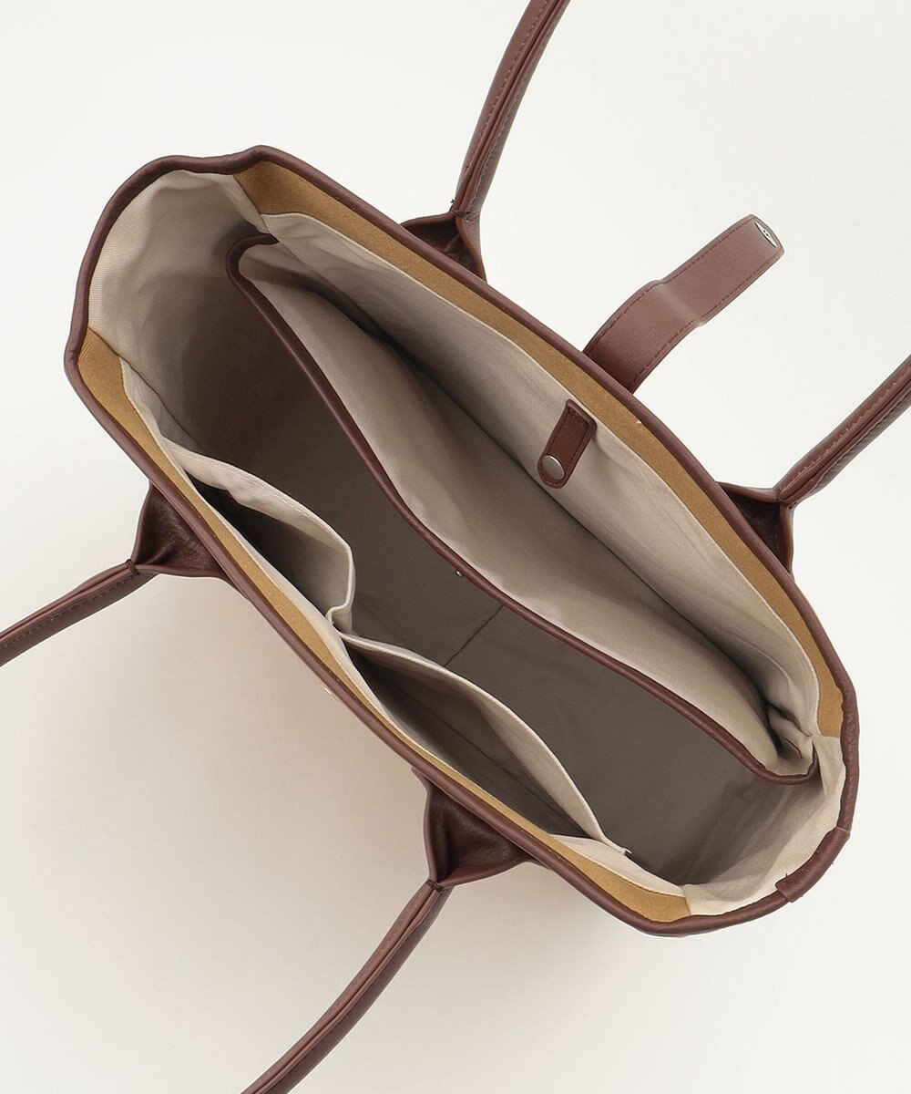 J.PRESS MEN レザーコンビトートバッグ 