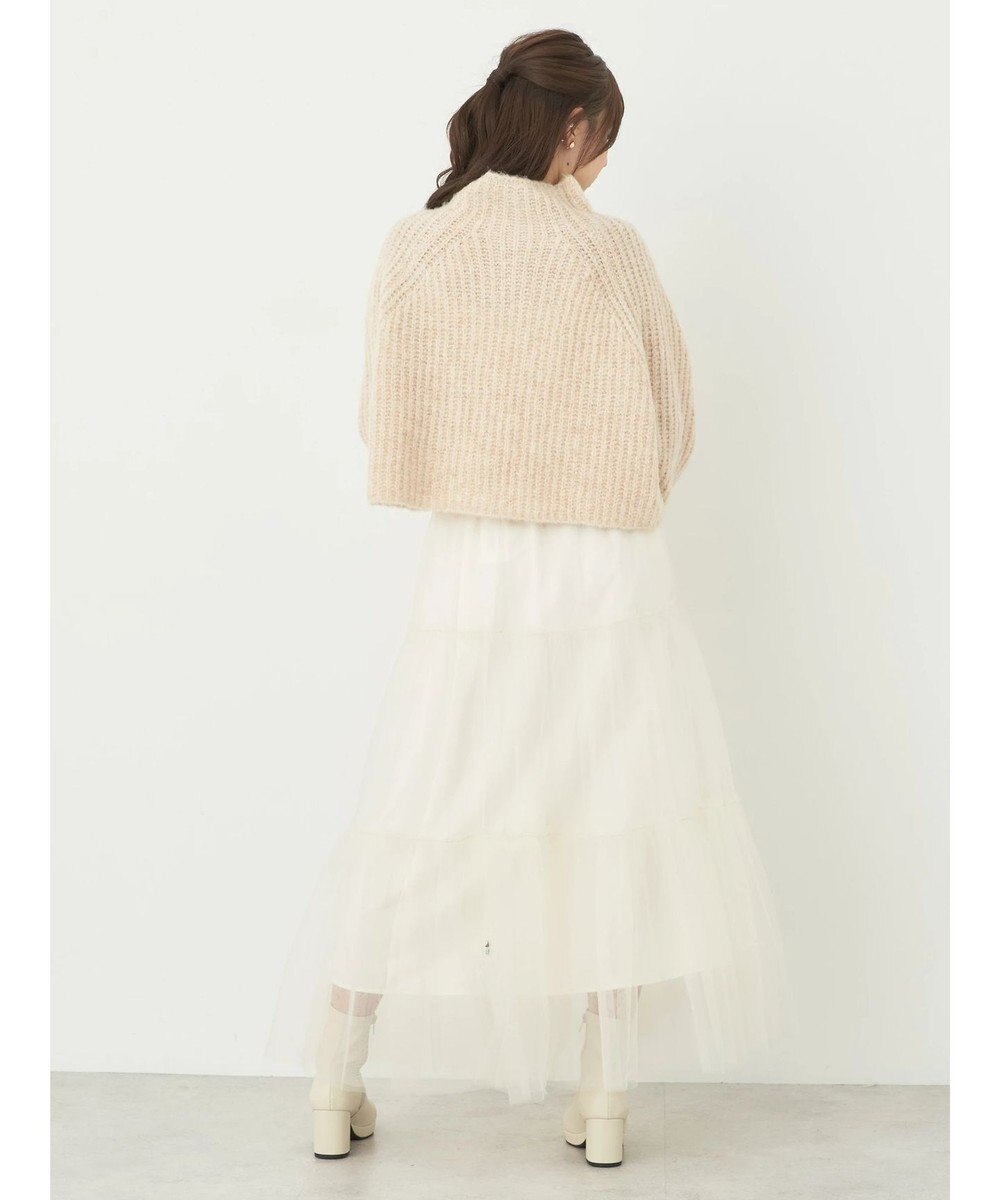 earth music&ecology フワフワＭＩＸハイネックショートニット 