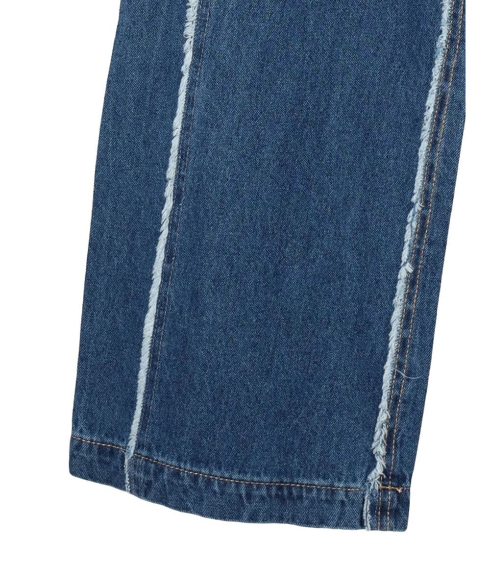 Green Parks ・Ｄｏｕｂｌｅ　Ｆｌａｇｓフリンジラインストレートデニム 